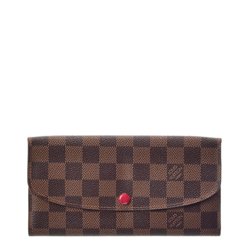 Louis Vuitton Brown Damier Ebene Emilie Wallet (Authentic Pre-Loved)
